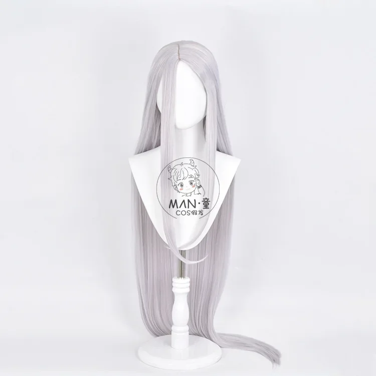 Anime My Hero Miruko Cosplay Wig Long silvery white Hair Halloween party cosplay wig Free Cap