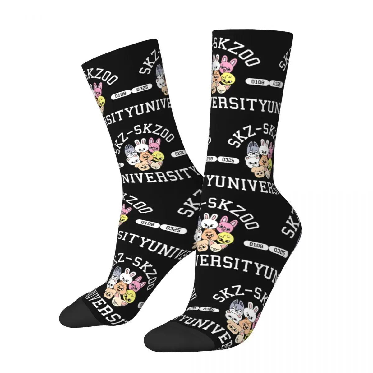 New Men's Socks Casual STRAY Cute Animals KIDS SKZ Sock Straykids Kpop Idol Skateboard Women Socks Spring Summer Autumn Winter