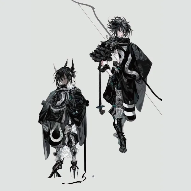 يتضمن الكتاب الفني الأول من Honojirotowoji 5 بطاقات بريدية جوهرة للمراهقة Touken Ranbu مصمم شخصية خيالي جميل Ze Bai