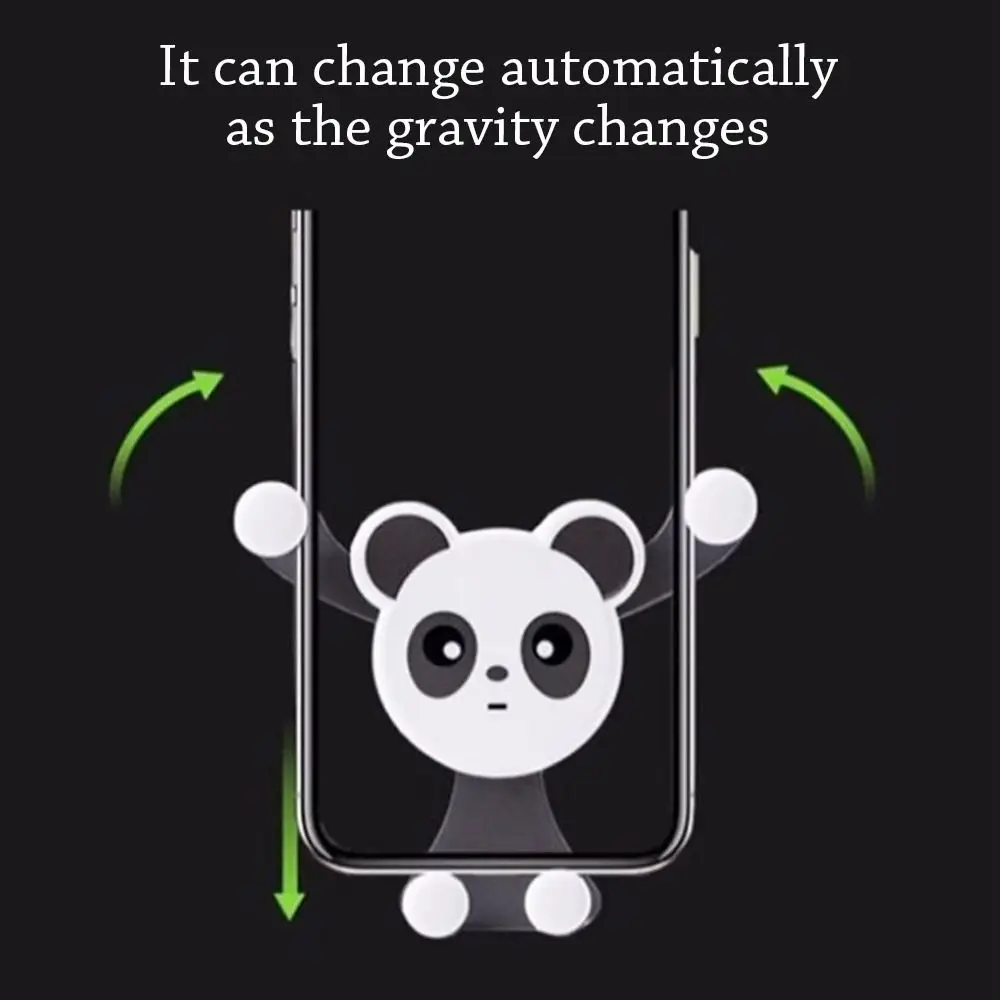 

Автомобильные аксессуары, автомобильный держатель для телефона с пандой, милый универсальный зажим для вентиляционного отверстия, прочный креативный GPS-поддержка