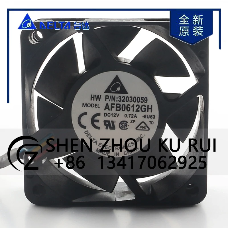 

Delta 5 В 24 В 48 В постоянного тока 12 В 0,72 А AC EC 6025 60X60X25MM 6 см Четырехпроводной ШИМ-контроль температуры Большой объем воздуха AFB0612GH Вентилятор охлаждения