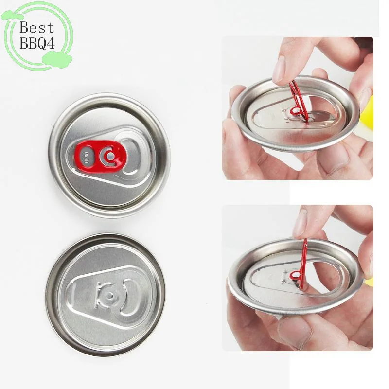 

(BBQ4)50pcs Pull Ring Lid Beverage Soda Drink Beer Cola Lids Food Can Cover Seal Keep Fresh Cover 52mm Can Lids