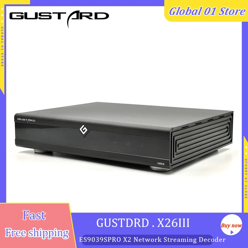 Gustard DAC-X26III DuaI ES9039SPRO DAC ネットワークストリーミングデコーダー デスクトップHiFiオーディオDAC X26 III