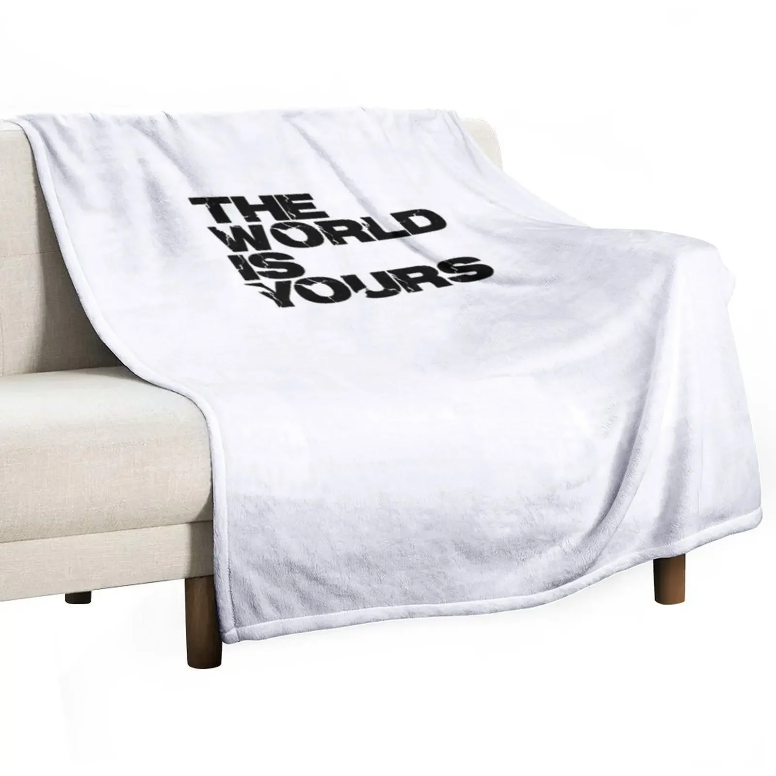 

The World Is Yours Scarface Throw Blanket Multi-Purpose Plaid Blankets