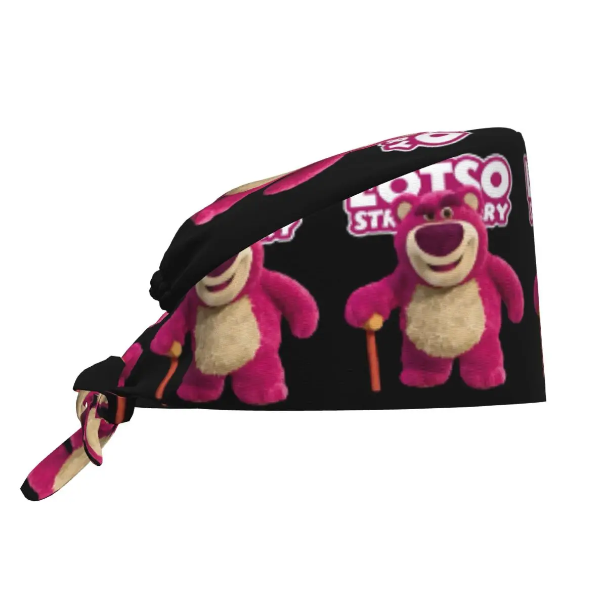 

Рабочая шапочка для чистки Lotso на заказ, удобная унисекс, шапочка-скраб с милым медведем, хирургическая шапка, шапка для медсестры, шапка для стоматолога