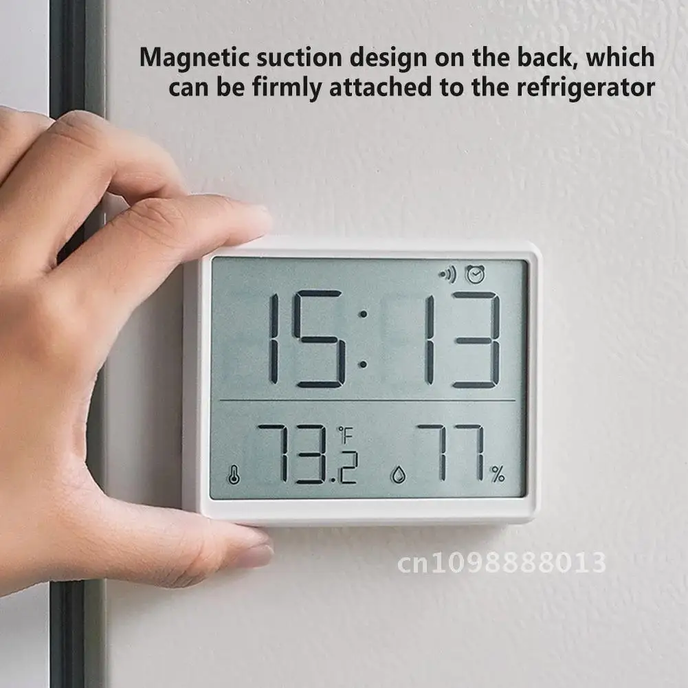

LED Digital Thermometer Hygrometer LCD Display With Date For Indoor Clock Greenhouse Alarm Temperature Monitor Humidity Kitchen