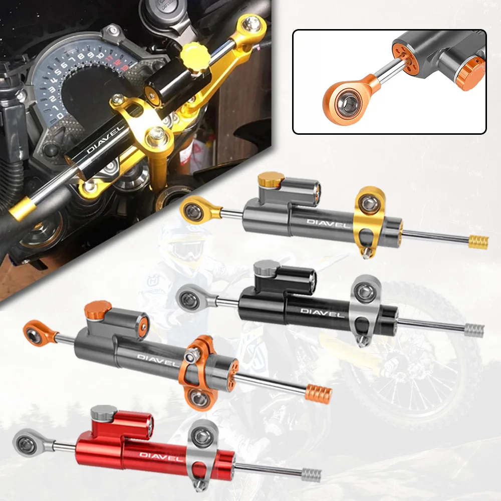 

For DUCATI DIAVEL 1200 1260S 1262 V4 CARBON CROMO DIESEL 2011-2022 2023 2024 Motorcycle Damper Steering Stabilize Safety Control