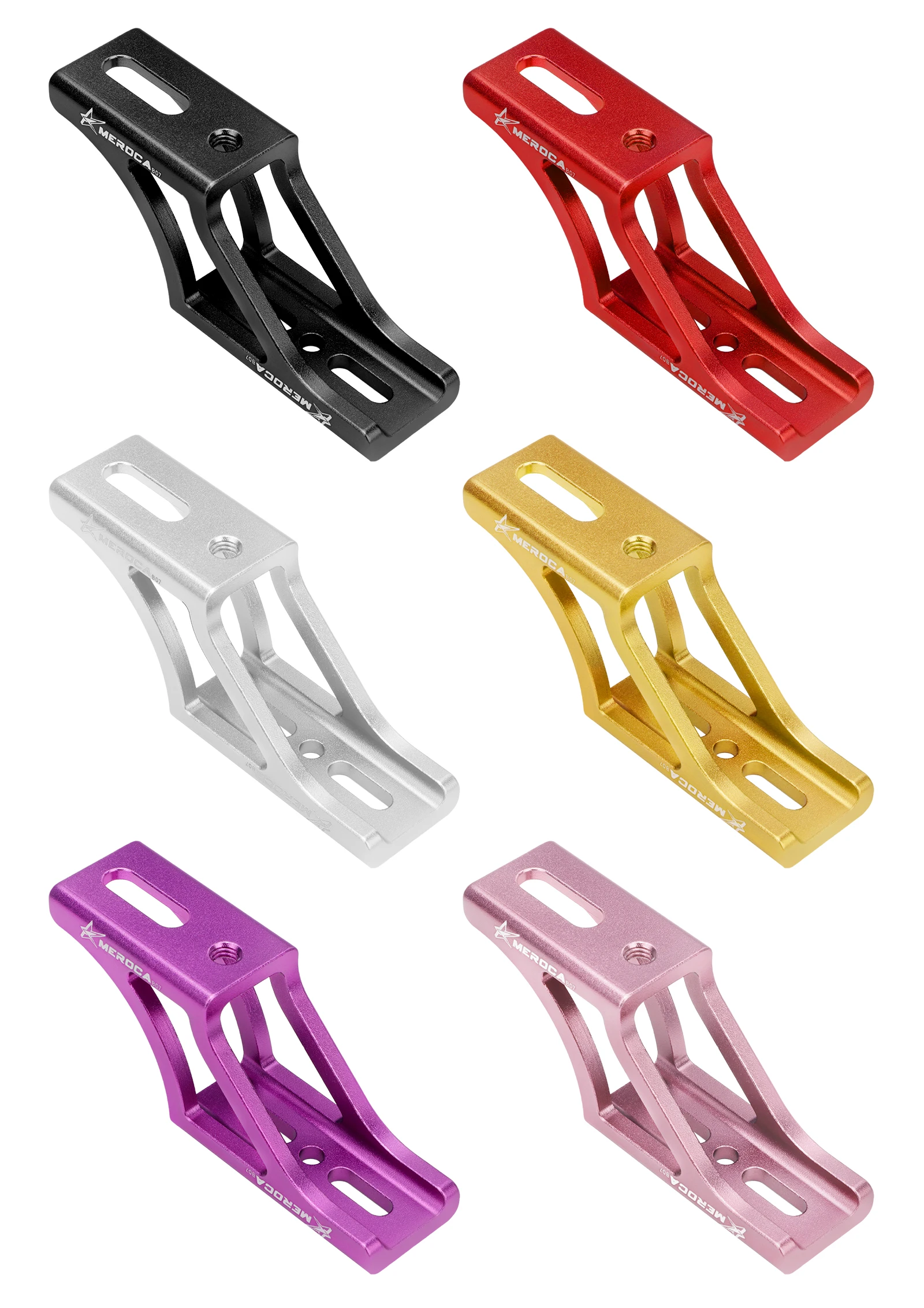 Meroca Faltrad-Fronttasche, erhöhte Basis, Aluminiumlegierung, vorderer Träger, Mount-Adapter, Raiser für Dahon Brompton Winterradfahren – Detail 9