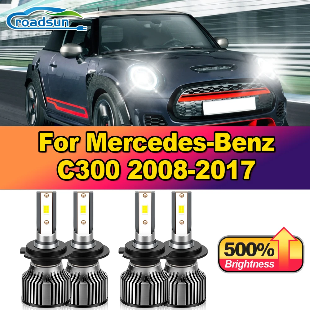 

40000LM Turbo Auto Lamps 240W CSP Chips LED Headlight Bulbs 6000K 12V Front Lights For Mercedes-Benz C300 2008-2015 2016 2017