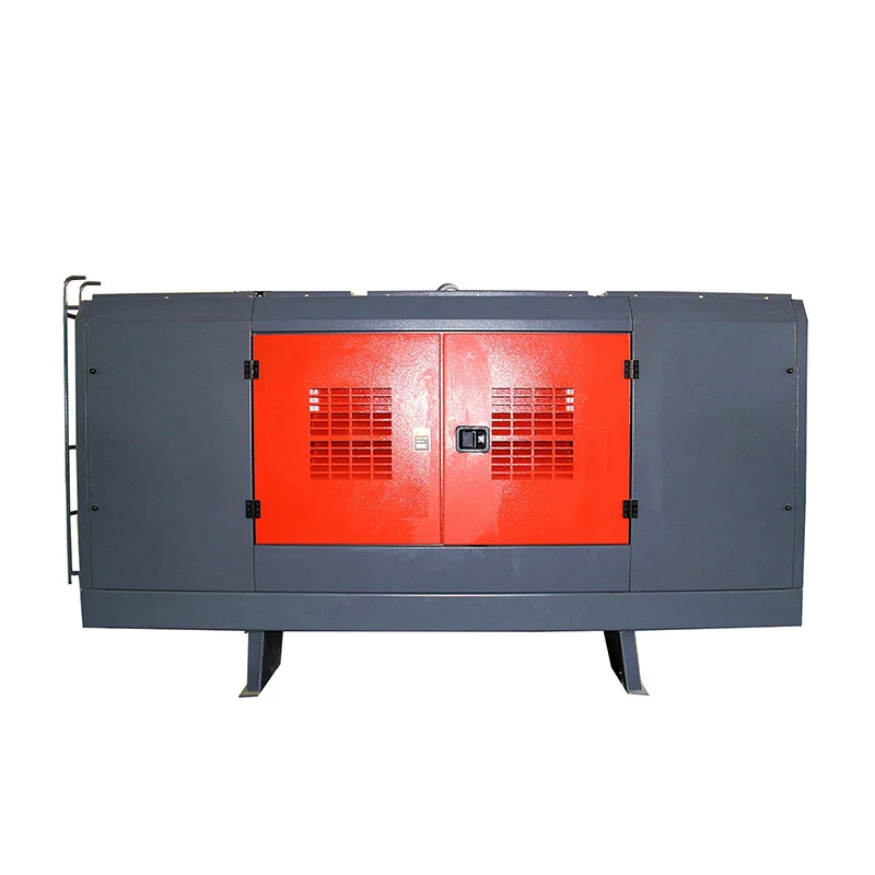 Professional-Grade Air Compressor Drilling Machine 40HP Diesel Air Compressor Used for Blasting Hole Drilling Mining Exploration