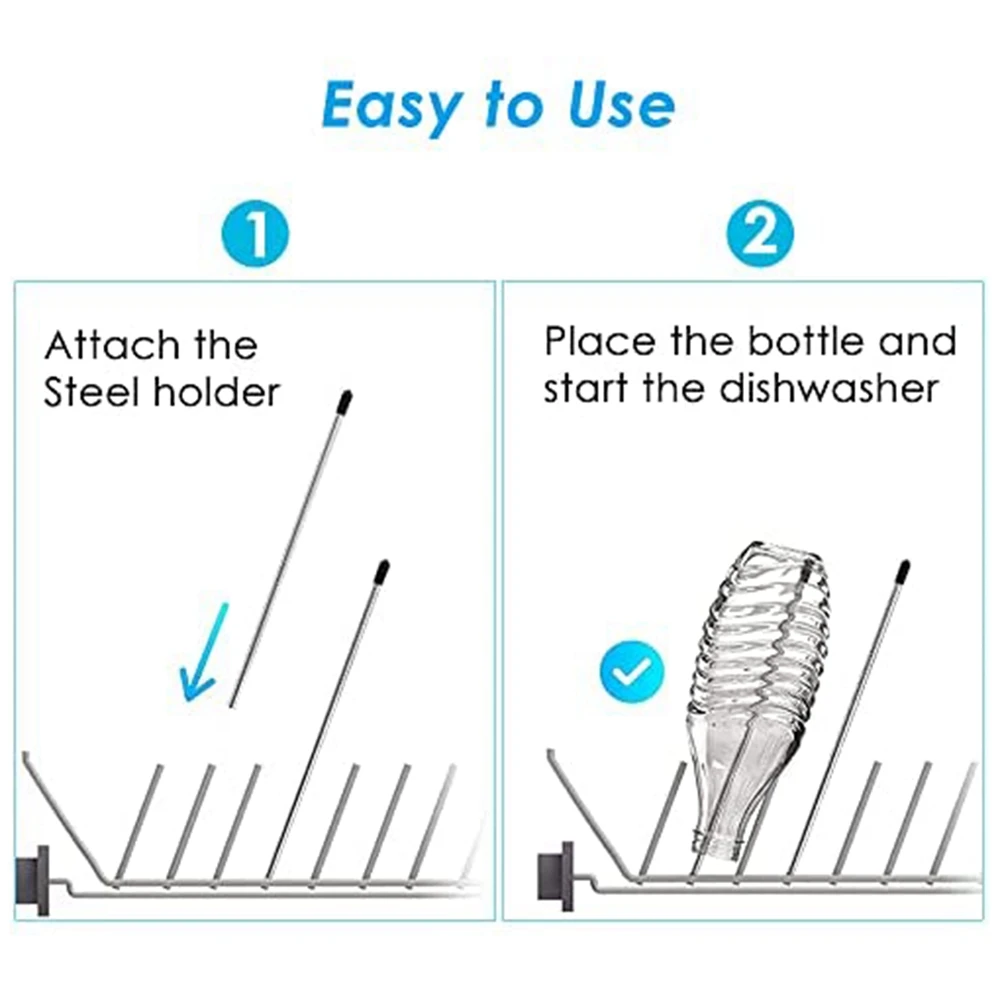 Inserto per lavastoviglie per SodaStream Crystal Duo Bottles portabottiglie per portabottiglie per lavastoviglie 5 pezzi