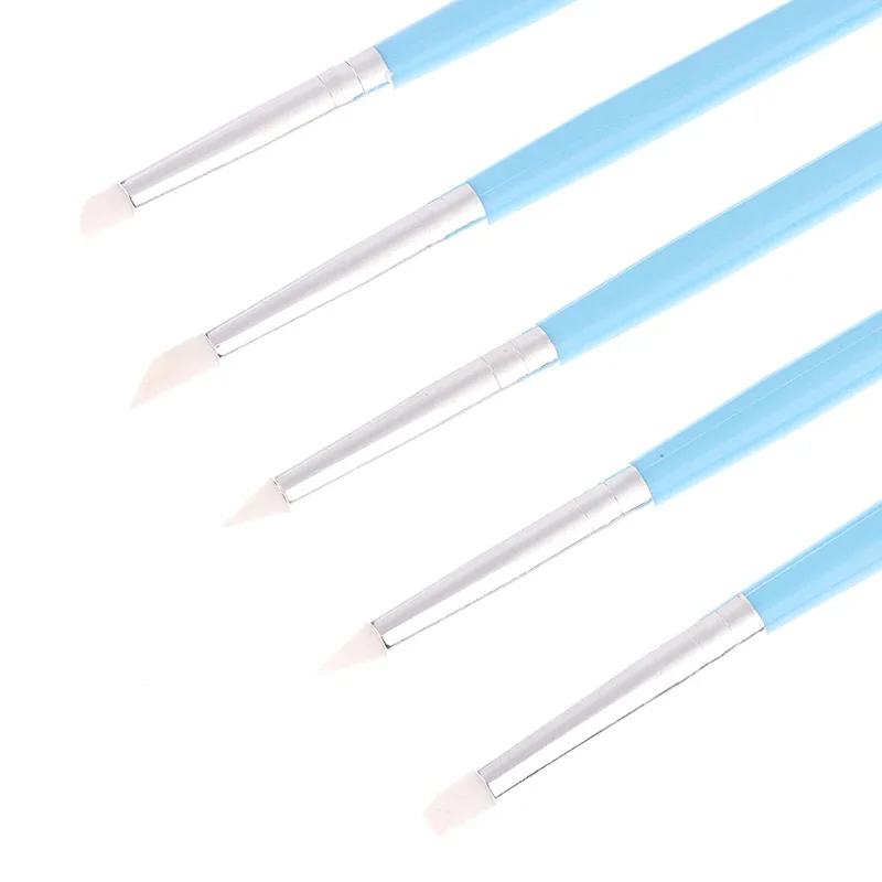 5 pezzi/set in acciaio inossidabile a due teste per scolpire polimero e ceramica morbida strumento per argilla strumenti per modellare l'arte in silicone