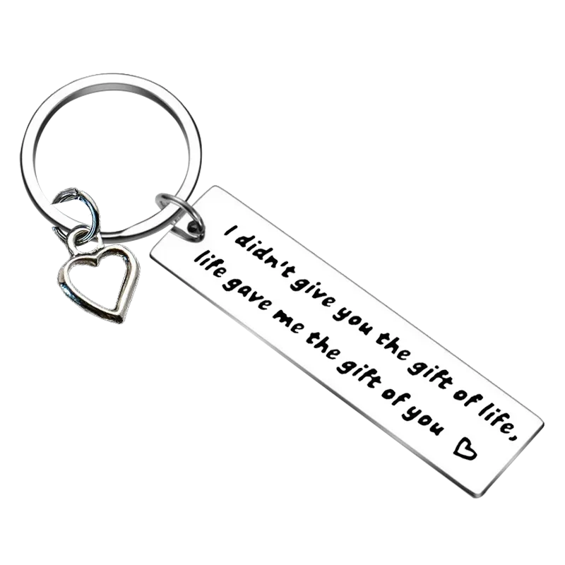 Bonus Daughter Keychain Daughter in Law Key Chain Pendant Stepdaughter Gifts Birthday Graduation Christmas Gift