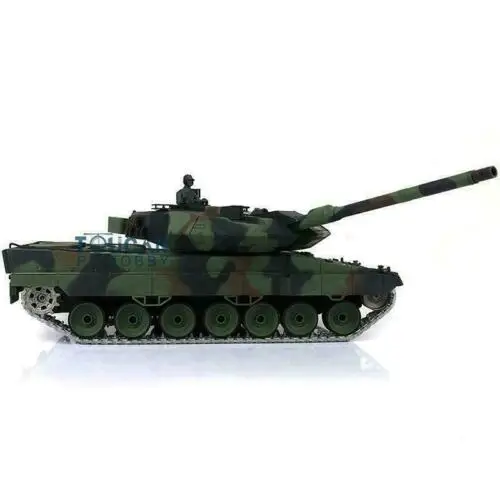 Toys HENG LONG 1/16 7.0 Upgraded Leopard2A6 RC Tank 3889 W/ 360 Turret Barrel Recoil Remote Control Car for Boys TH17582-SMT4