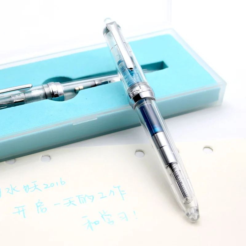 

Water Demon2016The fountain pen is simple and classicPCMaterial fully transparent pen body for students and office workers writi