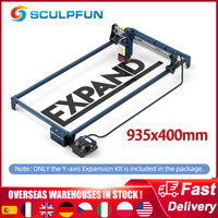 SCULPFUN S30 Series Engraving Area Expansion Kit Y-axis Extension Kit to 935x400mm V Slot Aluminum Shaft Directly Installed