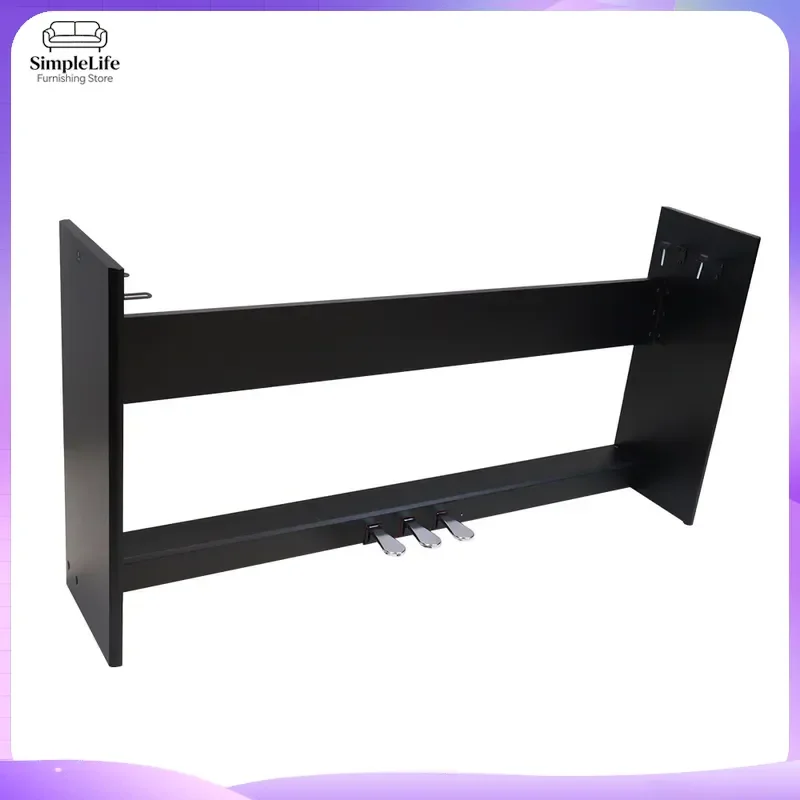 Wooden Piano Stand with Sustain Pedal 3 Pedals Heavy Duty Keyboard Bench Furniture for FP30 FP30X Digital Piano Rack
