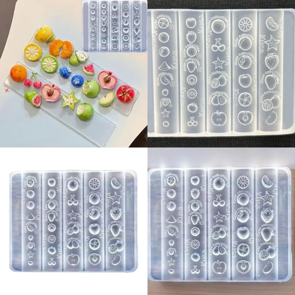 

Fruit Shaped Silicone Nails Art Mold For DIY Carving Design Reusable Craft Tool