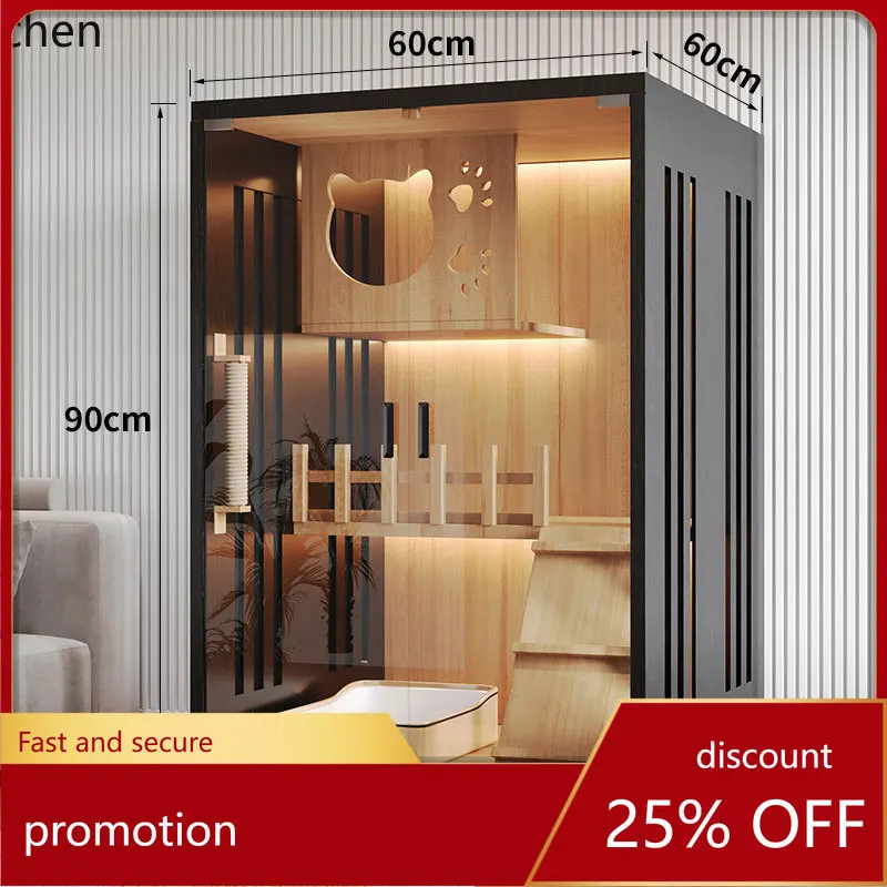 

CZ Indoor Panoramic Cat Cabinet Cat Nest Climbing Frame Integrated Cat House Cage