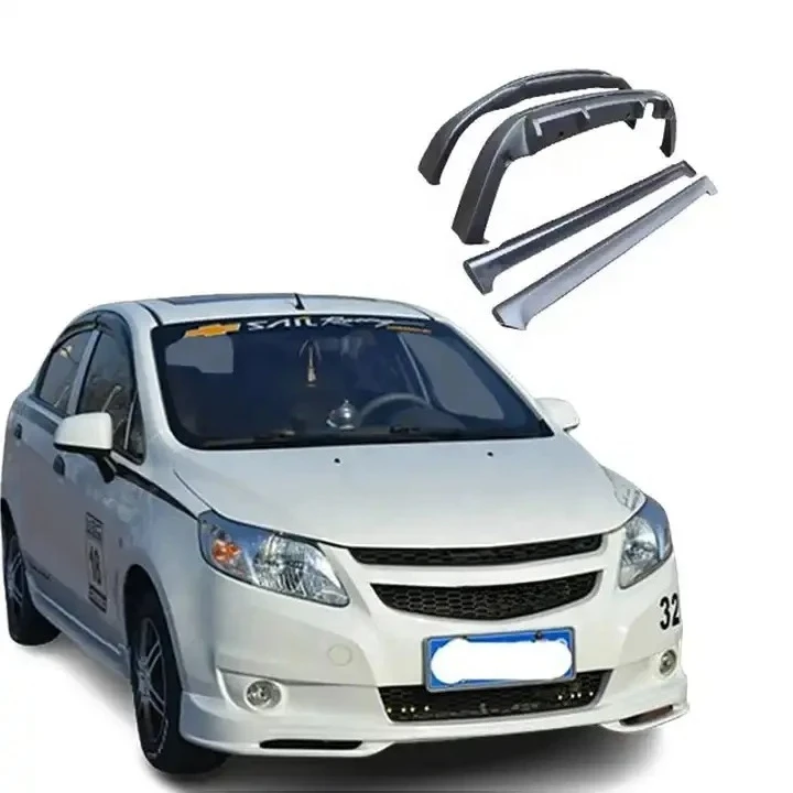 

Factory Direct PP Plastic Car Bumper Front Lip Rear Lip Side Skirts for Chevrolet Sail 2010-2013 Car Bodykit