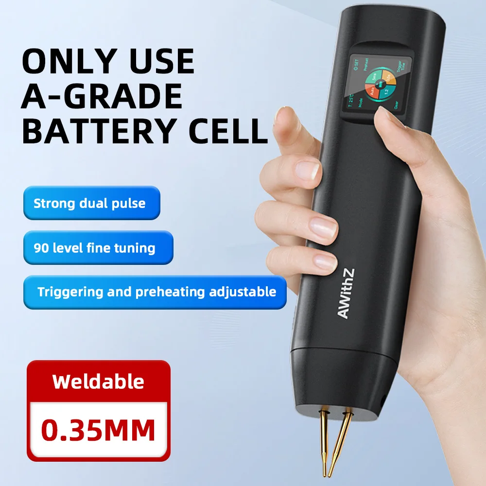 Upgraded H2 H1 Big Color Screen 90 Gears Spot Welder Adjustable Powerful Handheld Digital Spot Welding Machine Auto18650 Battery