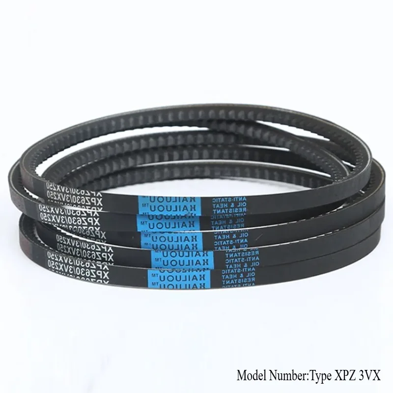 Type XPZ 3VX Length 512 600 662 710 772 825 925 990 1050mm Rubber V Belt Drive Toothed Conveyor Belts Transport Strap