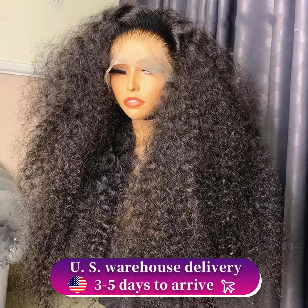 

13x6 Hd Lace Frontal Wig Deep Wave 220 Density Curly Human Hair 100% Brazilian Preplucked Water Wave Lace Front Wigs For Women