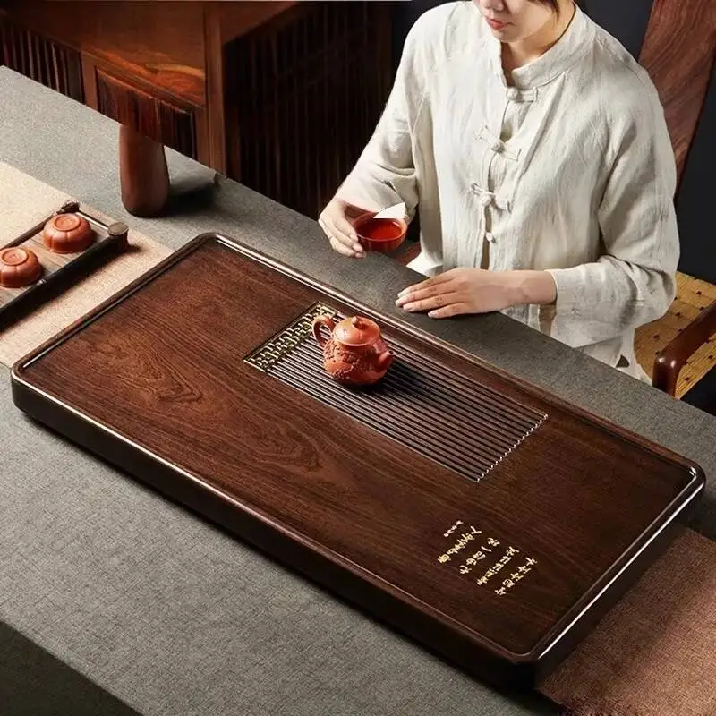 

Decorative Wood Plates For Food Tea Tray Chinese Vintage Hospitality Plate Tea Tray Living Room Valet Bandejas Home Products