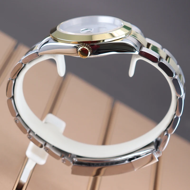 Caja de reloj resistente al agua de 36mm y 39mm, pulsera, piezas de cristal de zafiro para movimiento Nh35 Nh36 Nh38/34 Miyota8215, 28,5mmDial Explorer