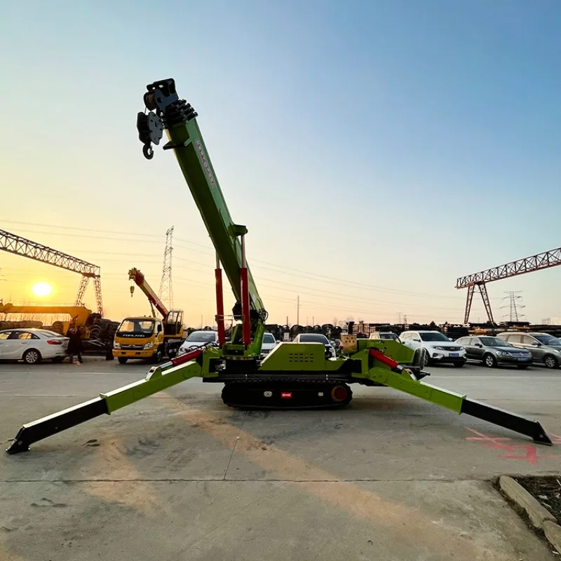 Electric Spider Crane Portable Lifting Crane Machine Build Crawler 2t 3t 5t 8t Mini Spider Crane