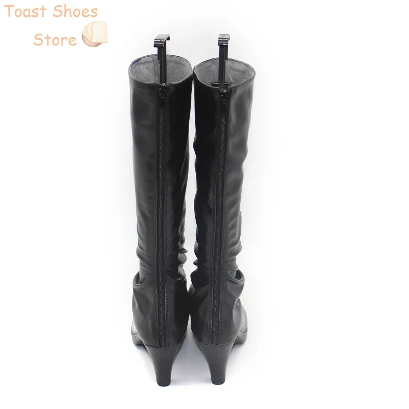 Anime oshi no ko hoshino rubii cosplay schuhe halloween karnevals stiefel cosplay prop anime pu lederschuhe kostüm prop