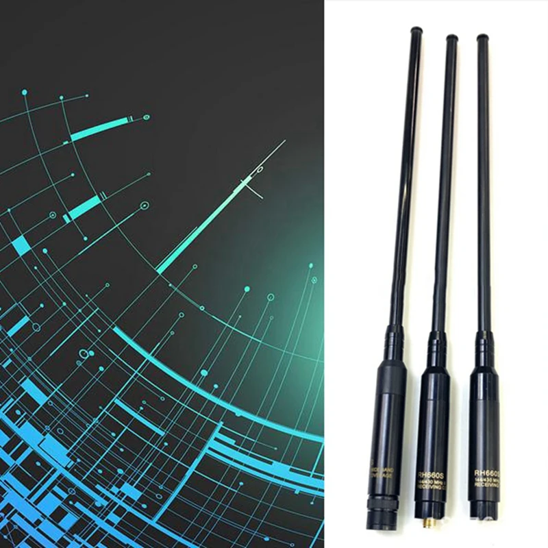 Антенна для рации 144/430 МГц, телескопическая антенна с высоким коэффициентом усиления для Baofeng/Yaesu/TYT