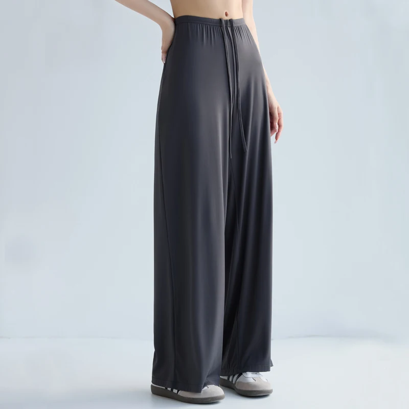 Womens Wide Leg Sweatpants Baggy Lounge Travel Pants High Waisted Casual Buttery Soft Comfy Lounge Yoga Drawstring Workout Pants