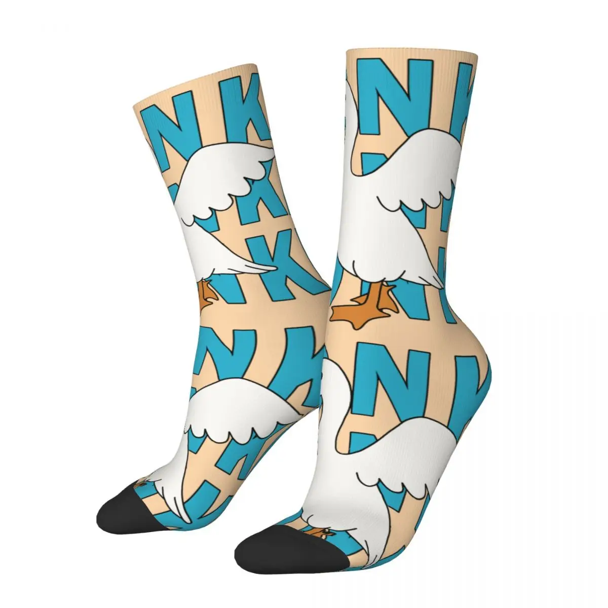 Hip Hop Vintage Honk Honk Honk Crazy Men's compression Socks Unisex Untitled Goose Game Harajuku Pattern Printed Crew Sock