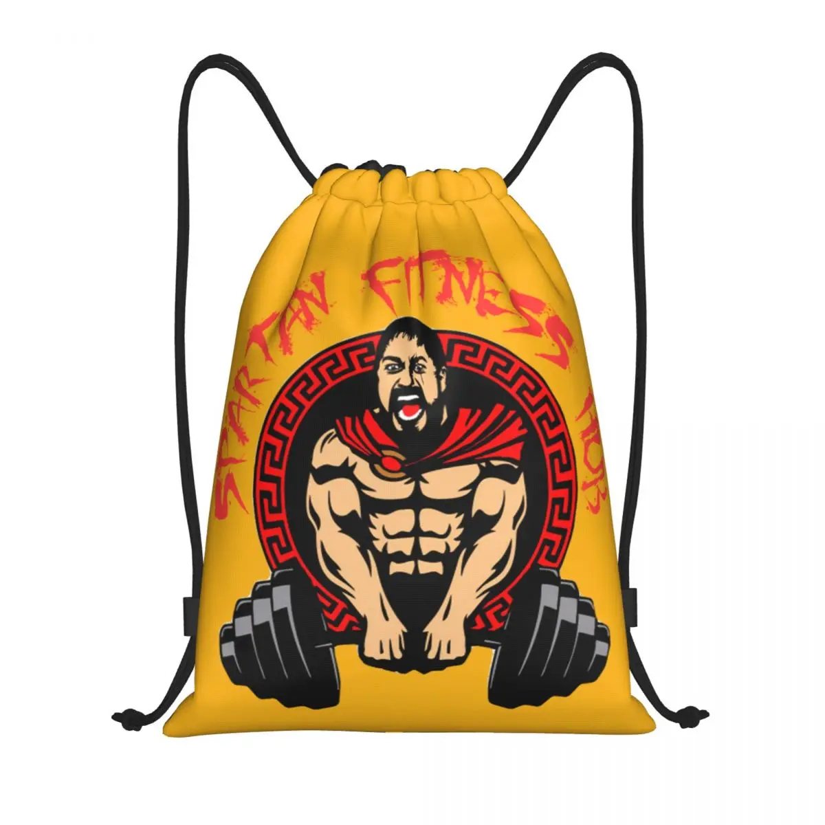 Mochila de almacenamiento con cordón para hombre y mujer, bolso de gimnasio espartano personalizado, ligero, para culturismo, Fitness, deportes musculares