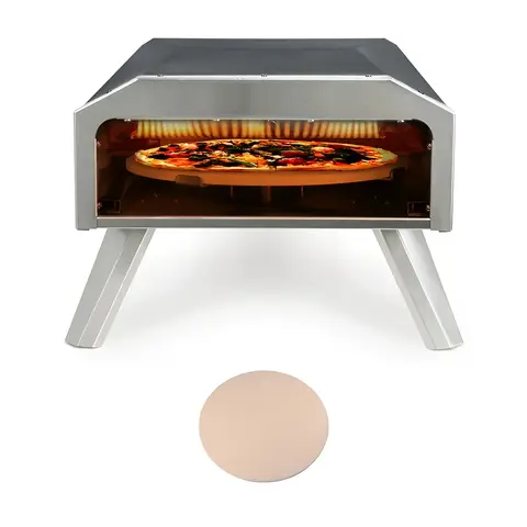 16 inches Pizza Cooking Stove Camping Gas Pizza Oven Foldable Portable Rotating Pizza Oven