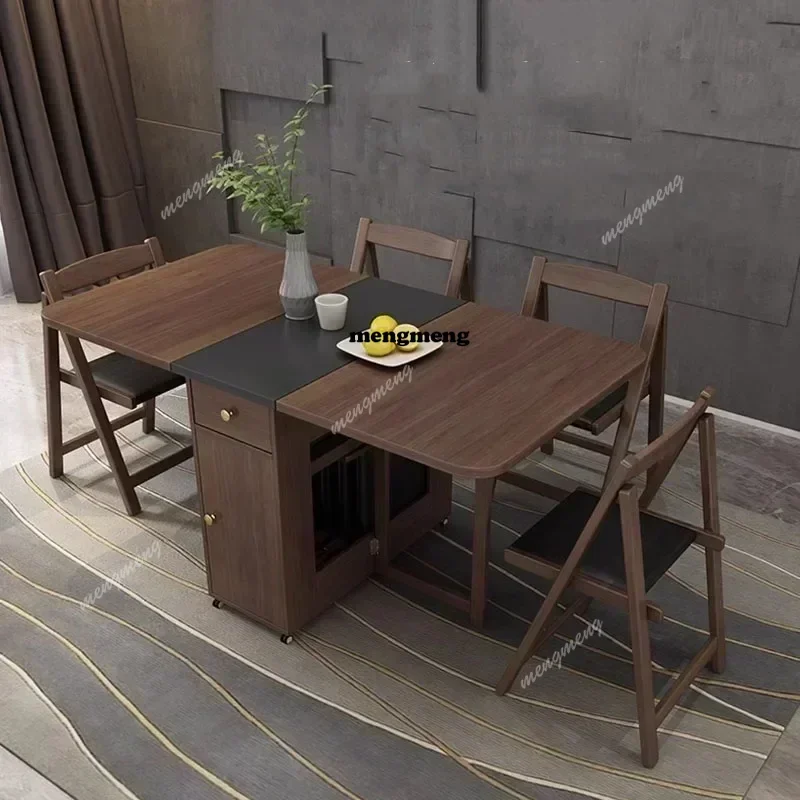 Portable  Kids Study Wood Restaurant Room Dining Tables Space Saving Modern Mesas