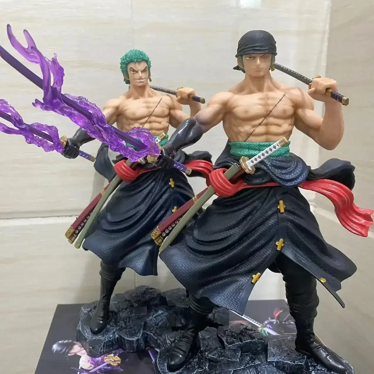 One Piece Anime Figures Roronoa Zoro Standing Figurine PVC 32cm Action Figure Collection Cool Model Decor Charm Toys Gifts