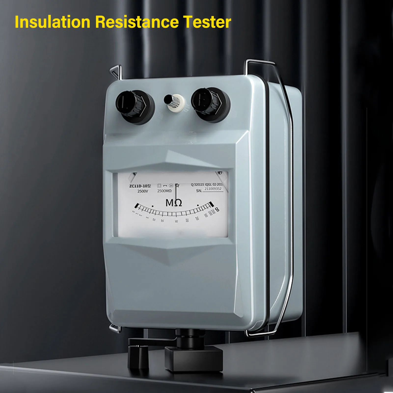 

Тестер изоляции Тестер сопротивления Мегомметр Тестер изоляции Алюминиевый корпус Электронный тестер сопротивления изоляции 2500 В