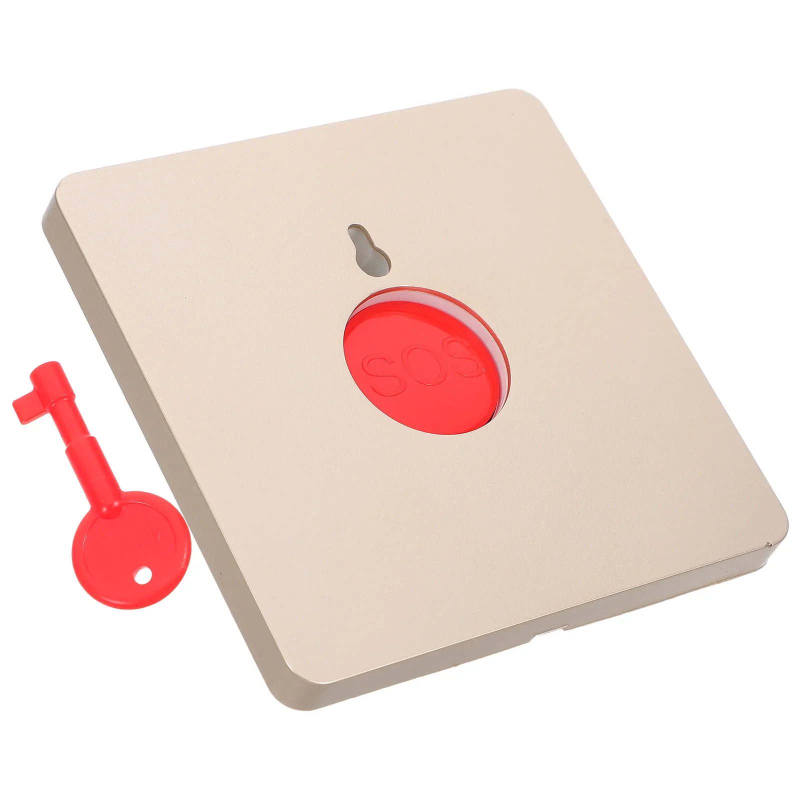 

2Pcs Emergency Alarm Button 86 Type Design Manual Reset Key Switch Quick Activation Emergency Fire Call Station for Schools