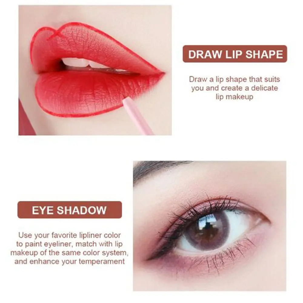 New Waterproof Lipliner Pencil Natural Outline Lip Contour Line Matte Matte Lipstick Pencils Velvet Lip Liner