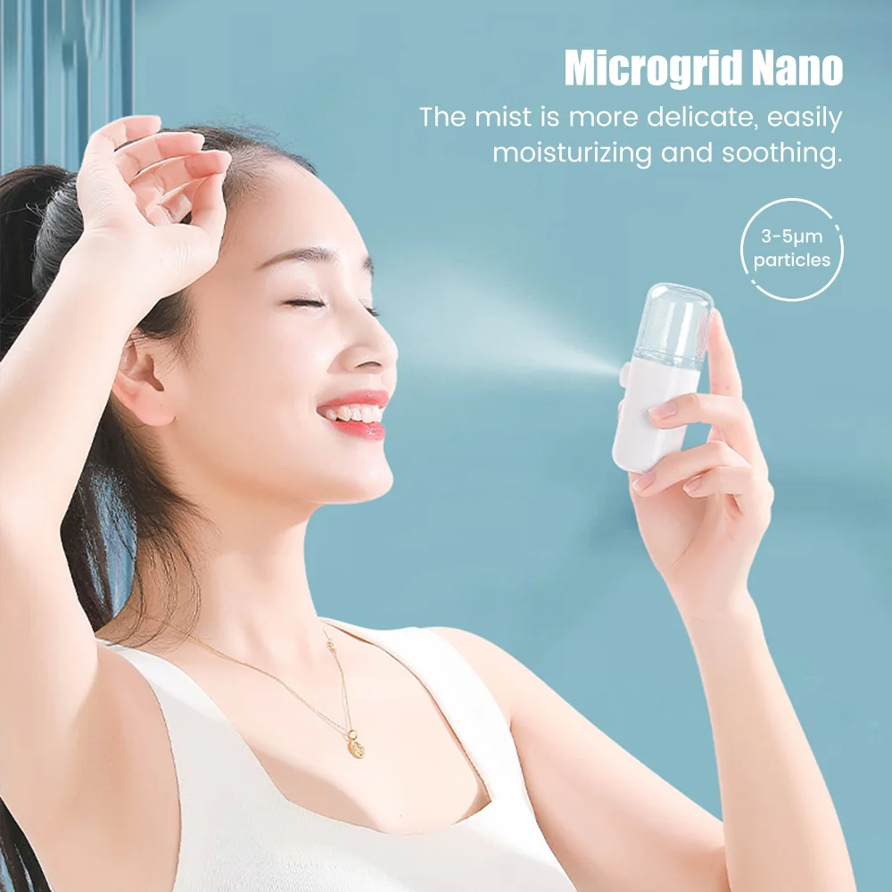 Eye Moistener Nano Spray Glasses Dry and Astringent To Relieve Fatigue Portable USB Charging Eyewash Dry Eye Atomization