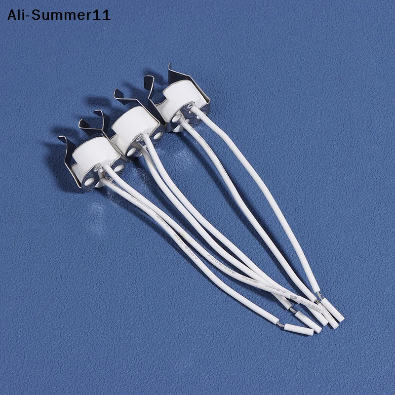 【A6L】3Pcs MR16 GU5.3 G5.3 Socket MR16 Socket Lamp Holder With Bracket LED Halogen Gu5.3 Light Socket White 10cm Silicone Cable