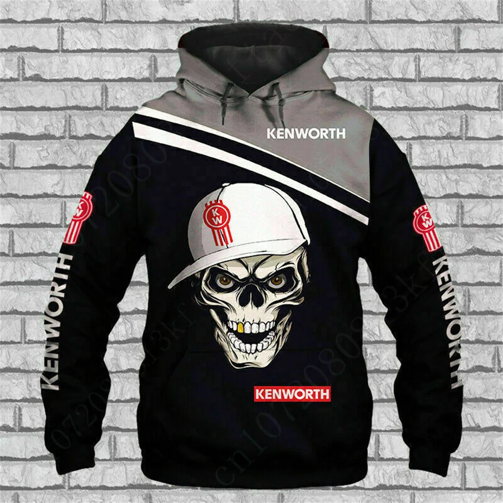 Kenworth Hoodies Harajuku Sweatshirt 3D Printing Pullover Casual Hoodies For Men Women Unisex Clothing Anime Oversize Zip Hoodie