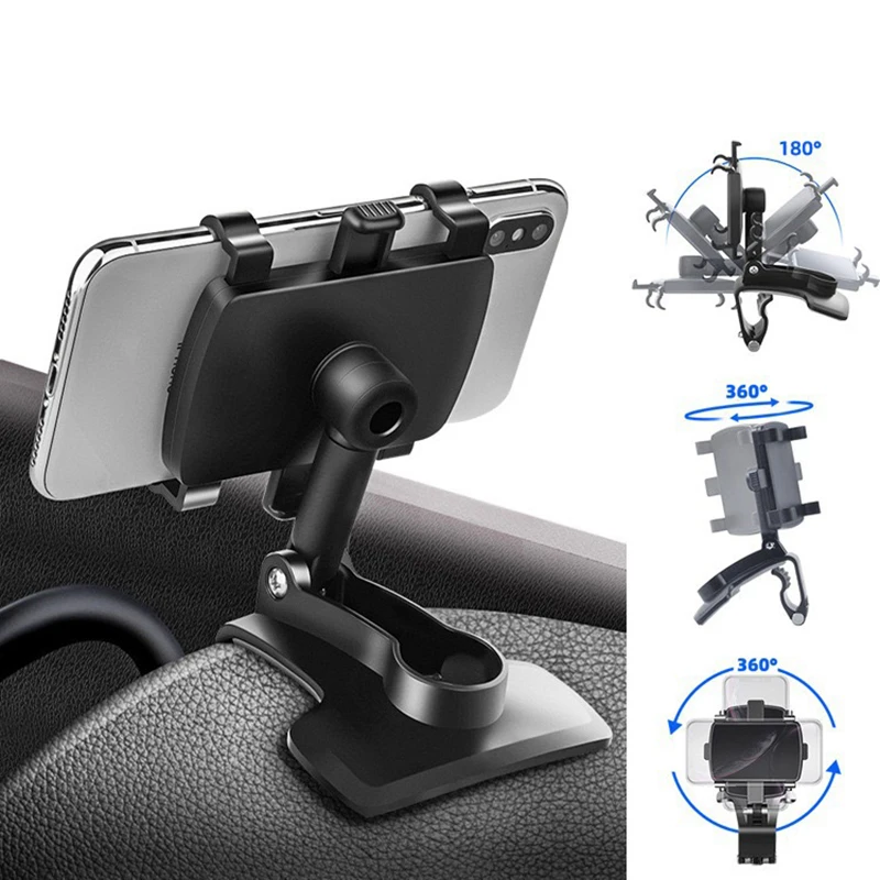 Car Dashboard Rotatable Adjustable Phone Holder Phone Stand For iPhone Samsung Xiaomi Redmi Huawei Honor OPPO Car Phone Holder