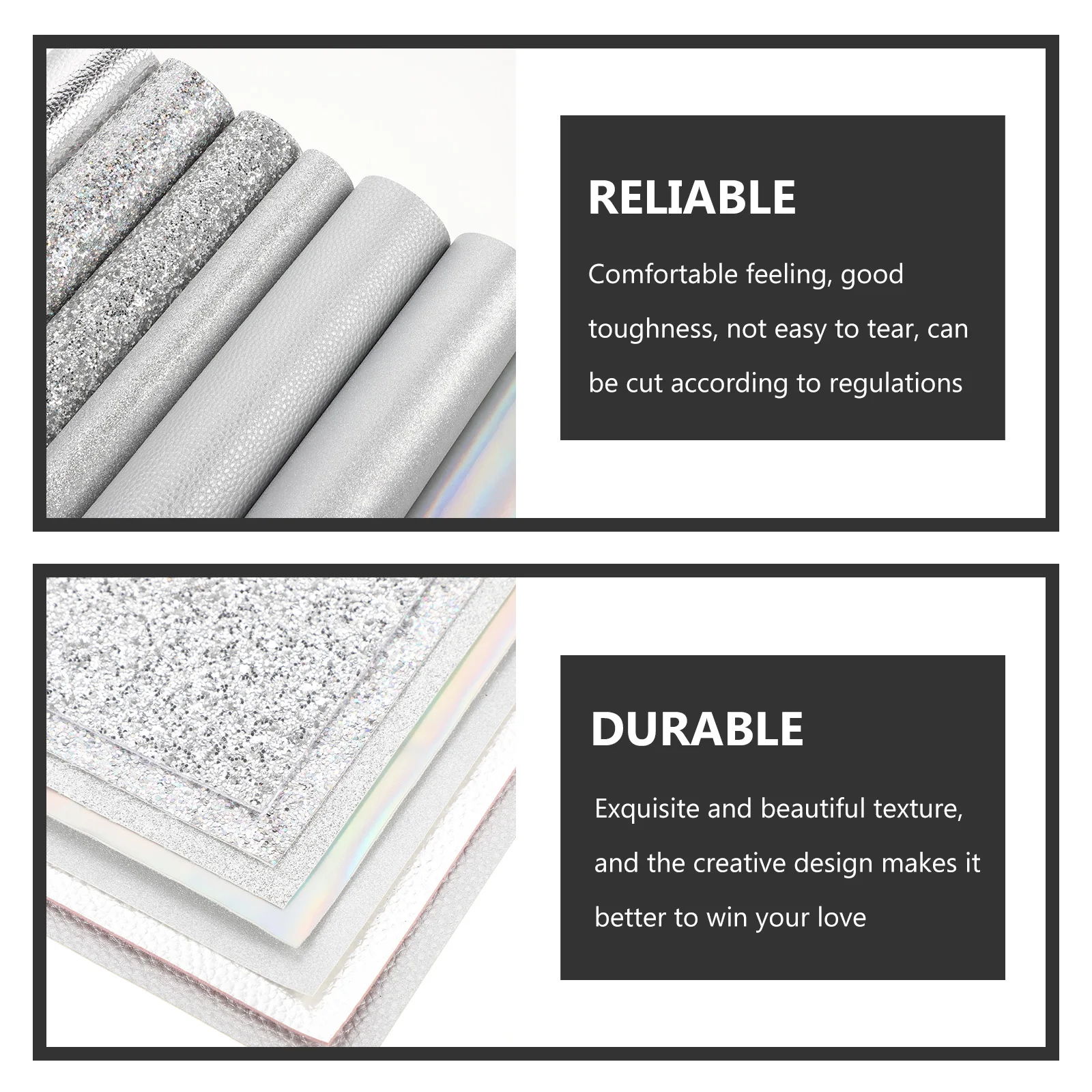 

7pcs Faux Sheets For Diy Crafts Material Decorative Fabric Pu Leathercraft Supplies Artificial Pieces Party