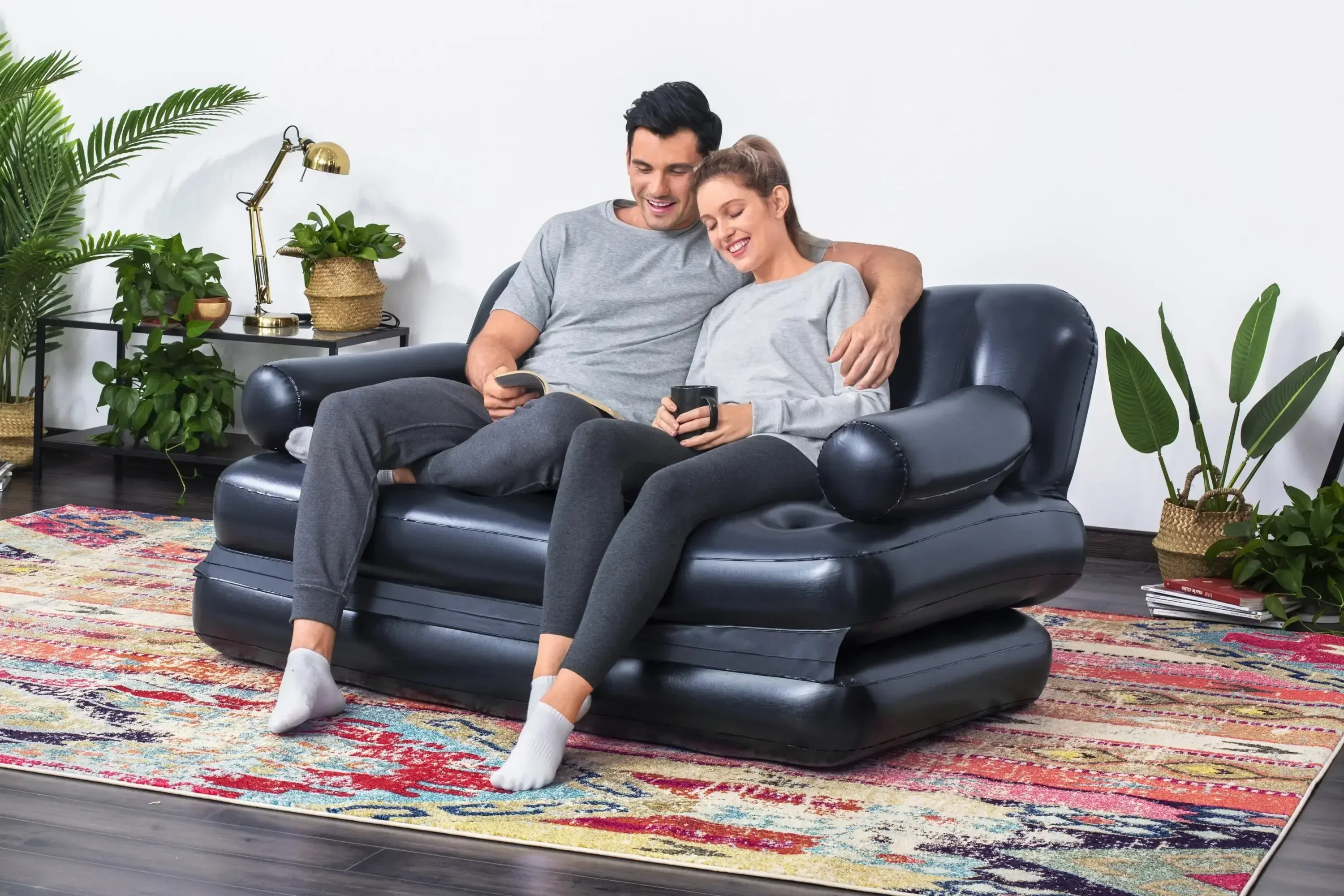 Bestway 75054 Inflatable Double Air Sofa Chair Lounger Air Sofa Bed