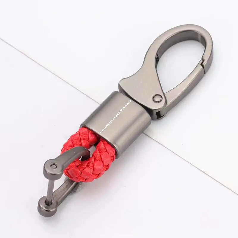 Motorcycle Keyring Metal Key Ring Braided rope Keychain for  Ducati Hypermotard 950 939 1100 796 821 SuperSport 950