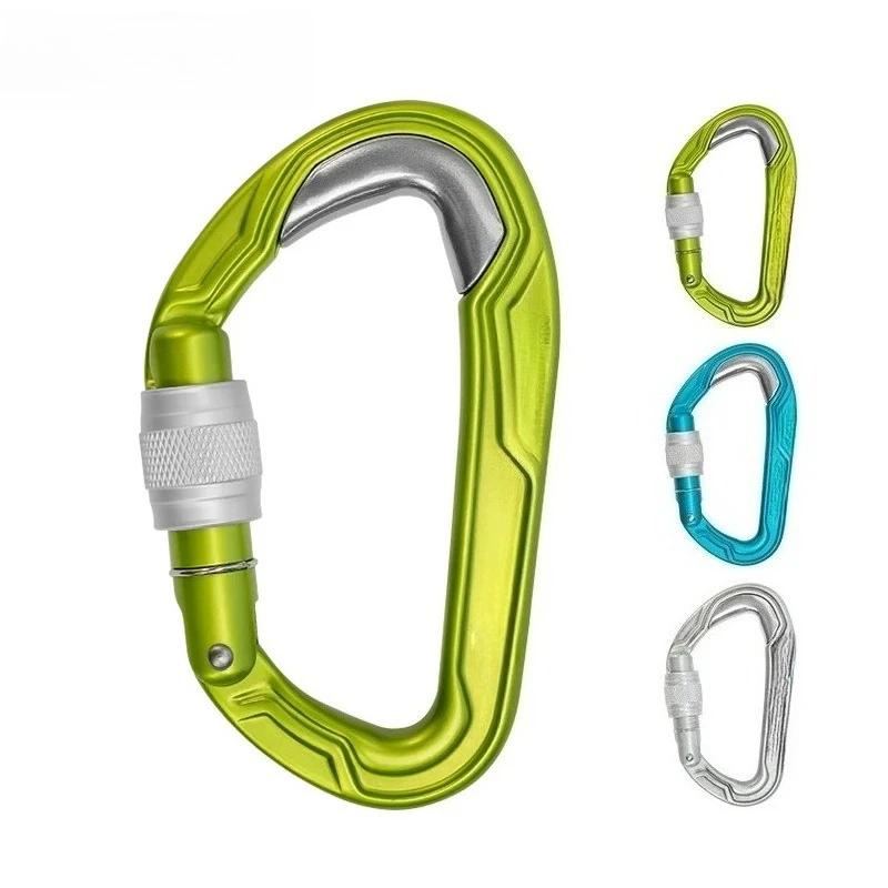 Bulletproof Screw Gate Rock Climbing Ice Climbing Mountaineering Steel Lined D Main Lock