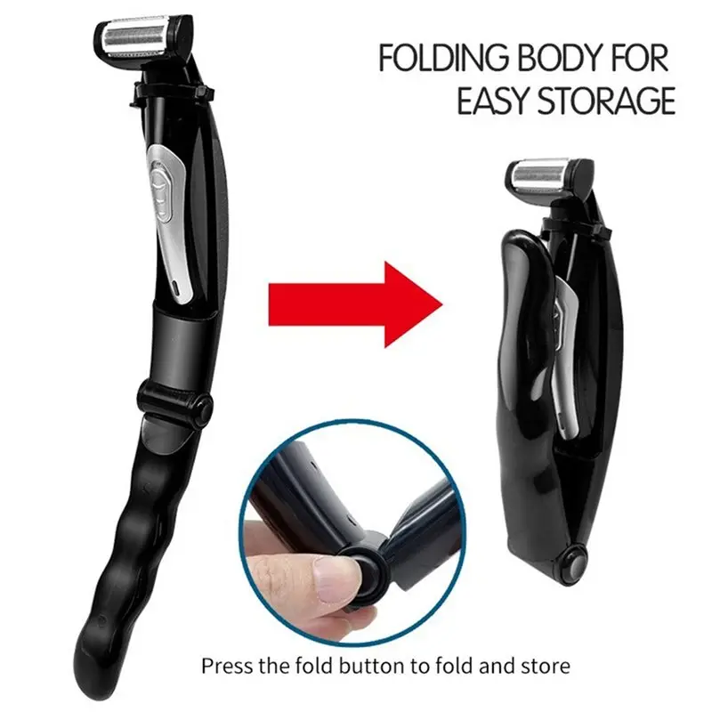 NEW!A61I For Men Body Pain Relief Hair Removal Back Shaver Epilator Shaver For Men Back Face Long Body Care